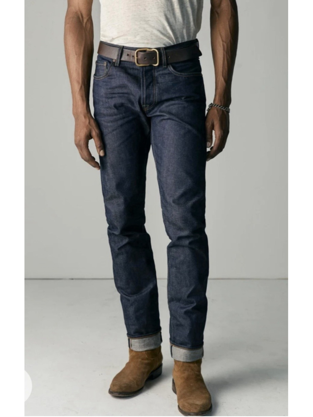 Imogene and Willie Barton Slim Jeans Size 34 Dark Wash Blue Selvedge Denim Mens